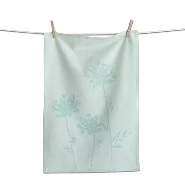 AQUA WILDFLOWER LACE TOWEL