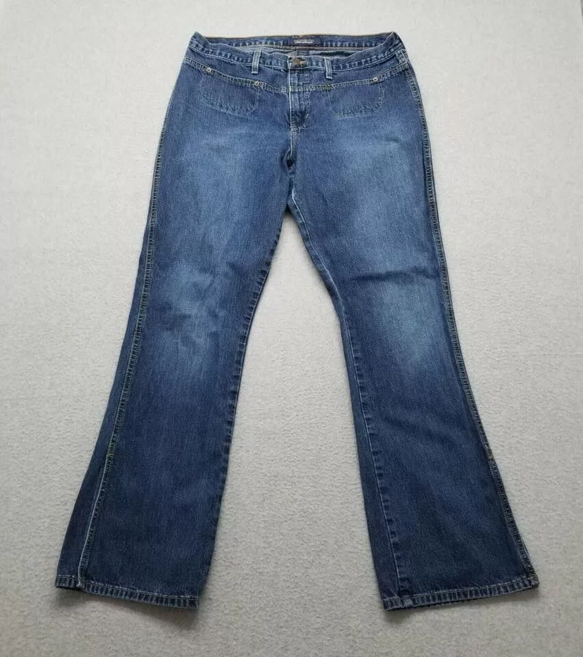 Abercrombie & Fitch Jeans Vintage Abercrombie & Fitch Womens 12 Denim Flared Zip 34x32 Blue