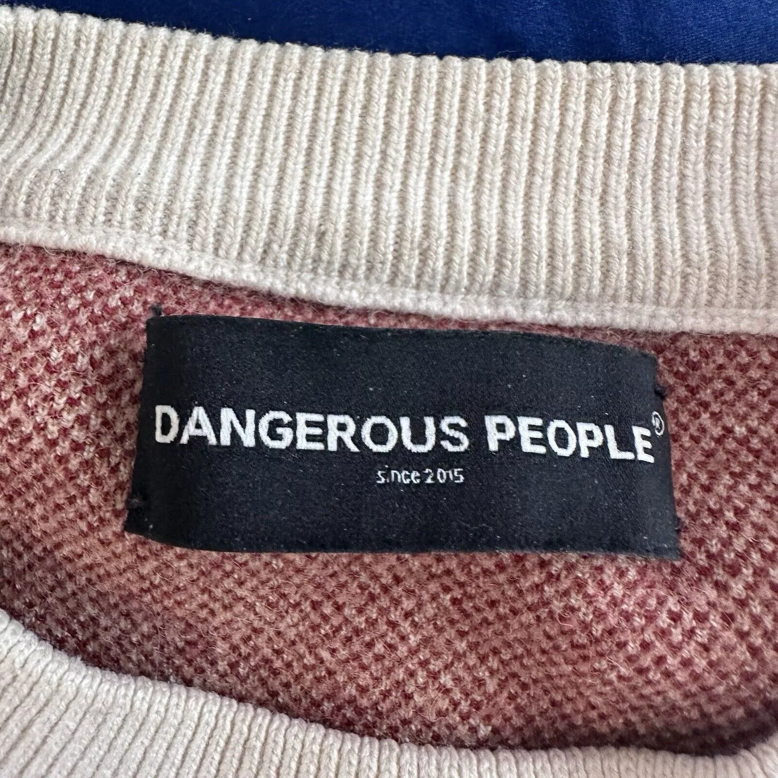 Other Sweaters Other Dangerous People Sweater S Teddy Bear Print AOP Wool Blend Beige Streetwear