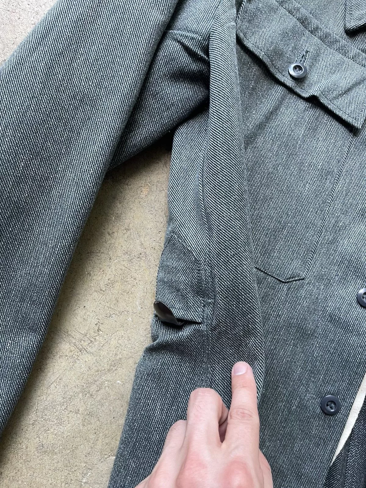 Vintage Light Jackets Vintage Swiss Army Work Jacket Black