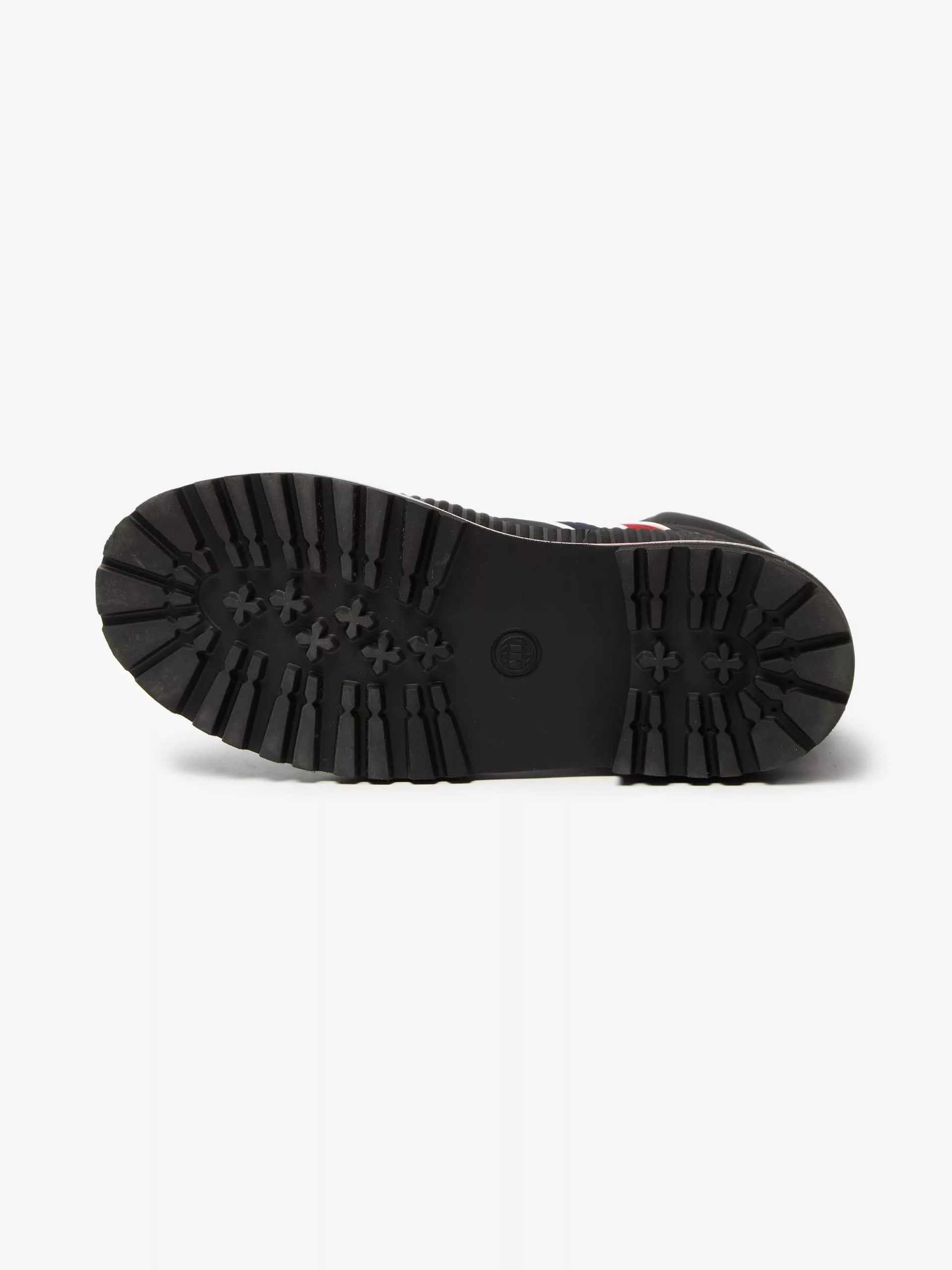 Thom Browne Boots Thom Browne Black Lines Insets Laced High Boots