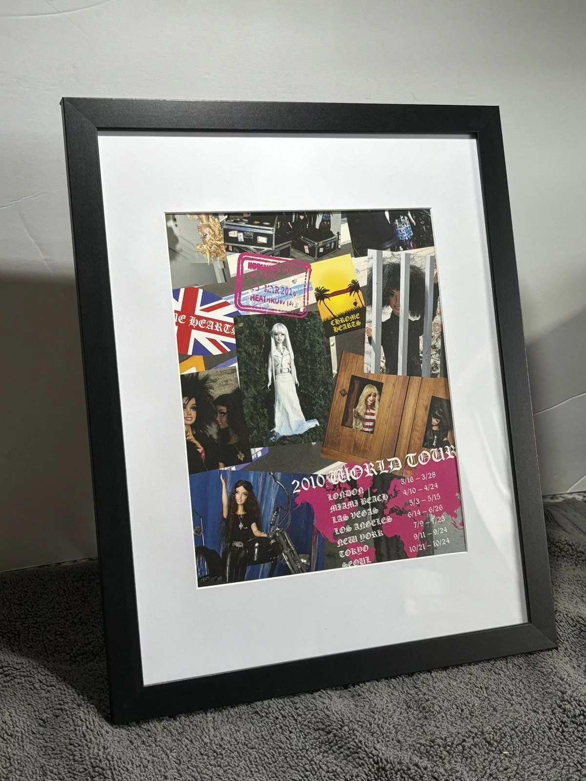 Chrome Hearts Miscellaneous *Chrome Hearts* ‘Passport BARBIE’ Framed Poster Multi Luxury