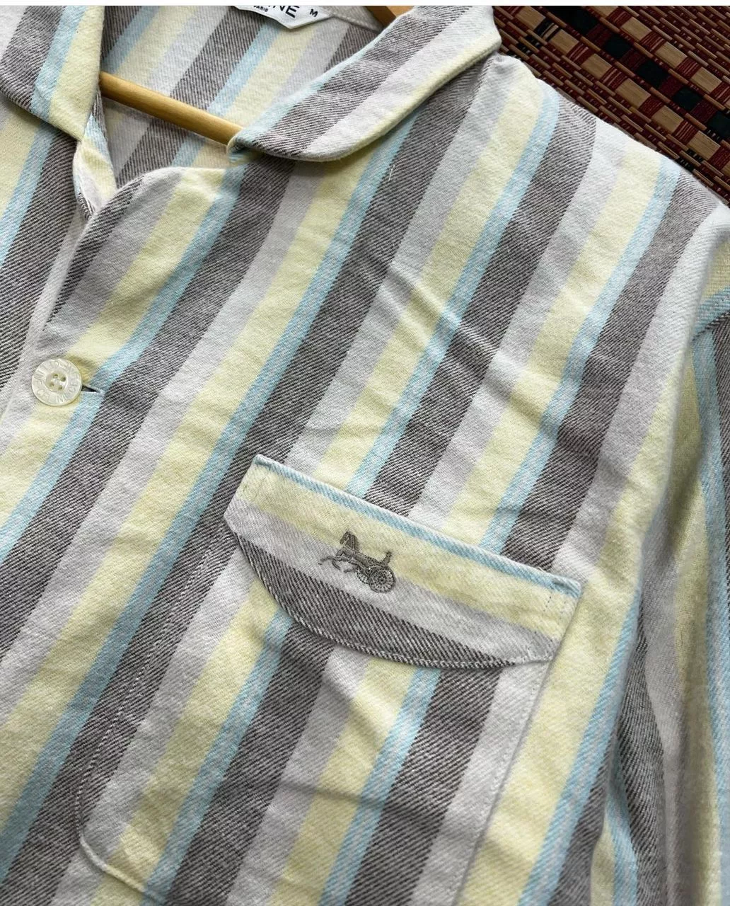 Celine Shirts Button Ups Celine Button Up Pyjamas Shirt Yellow