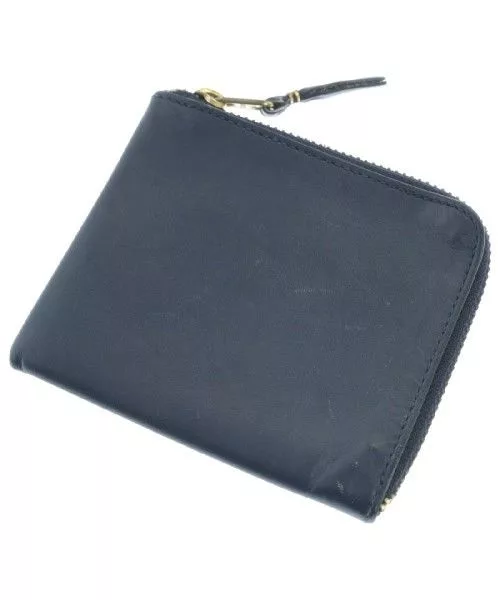 Comme des Garcons Wallets Comme des Garcons Wallet Coin Case Zip Plain Navy Blue