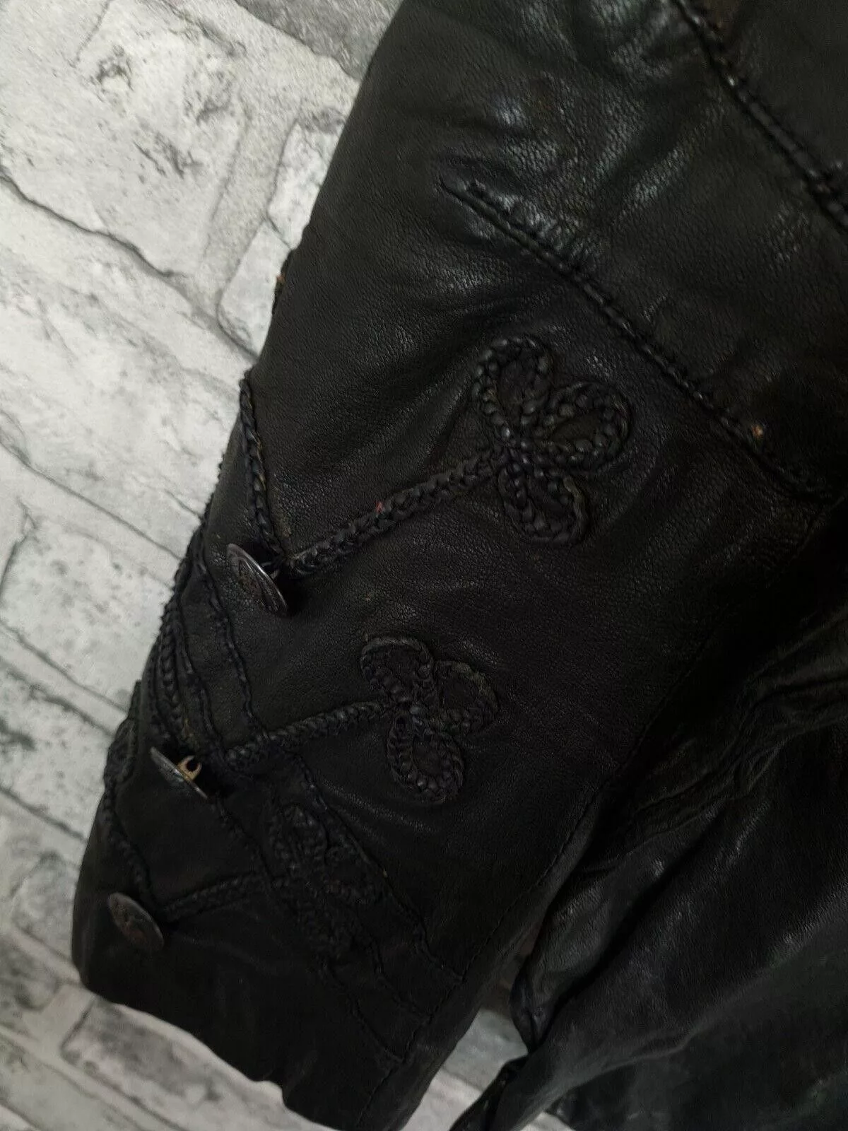Allsaints Jackets Allsaints All Saints Leather Uk 10 KARST Leather Tailcoat Steampunk Black