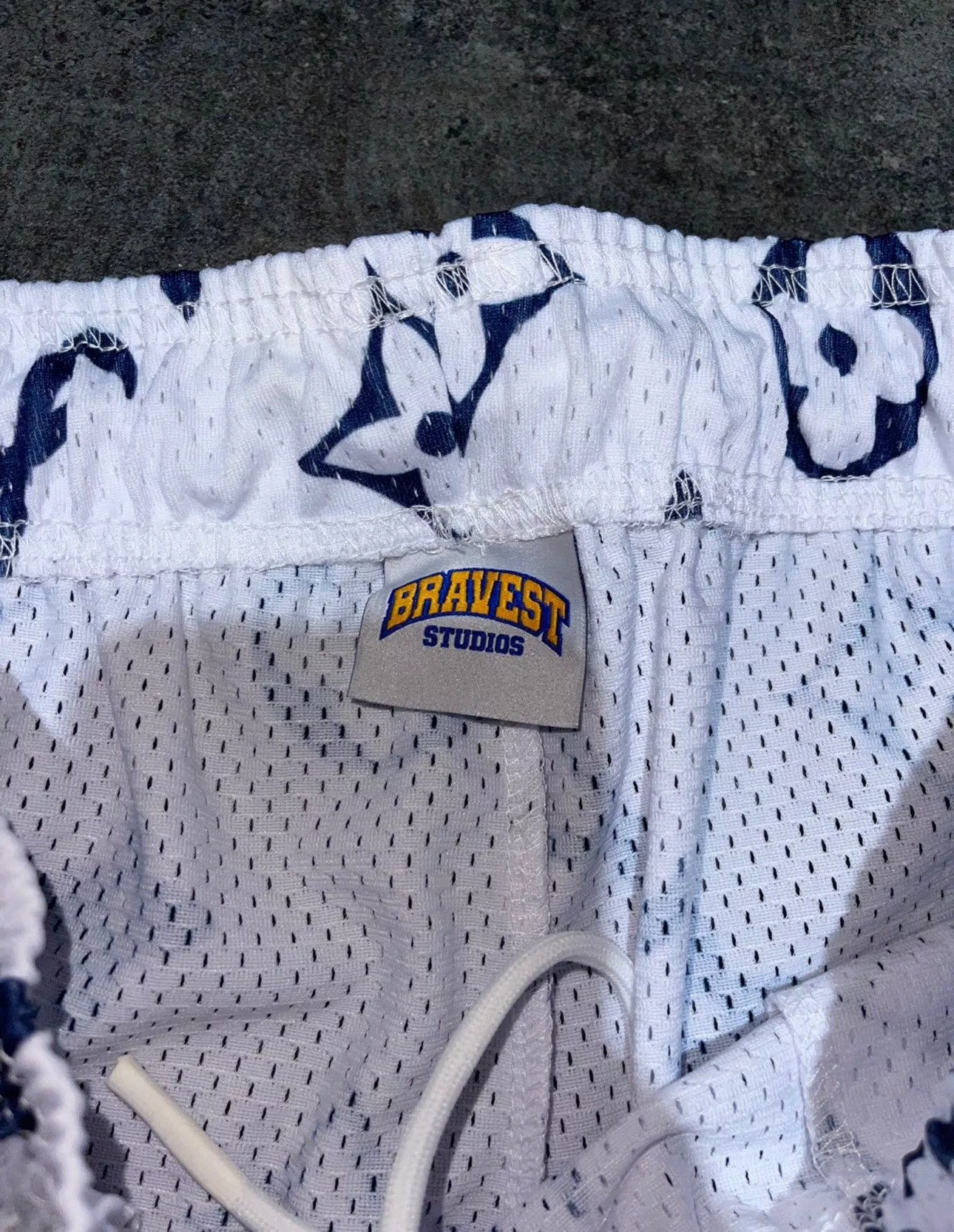 Bravest Studios Shorts Bravest Studios ‘LV / Braves’ Shorts / Size X-LARGE White