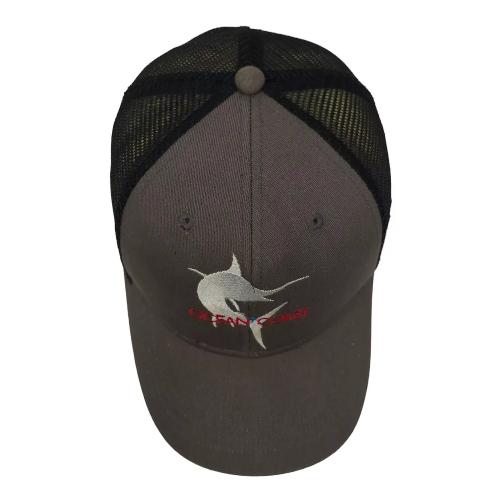 Other Hats Other Ocean Coast Embroidered Marlin Mesh Snapback Cap Trucker Gray