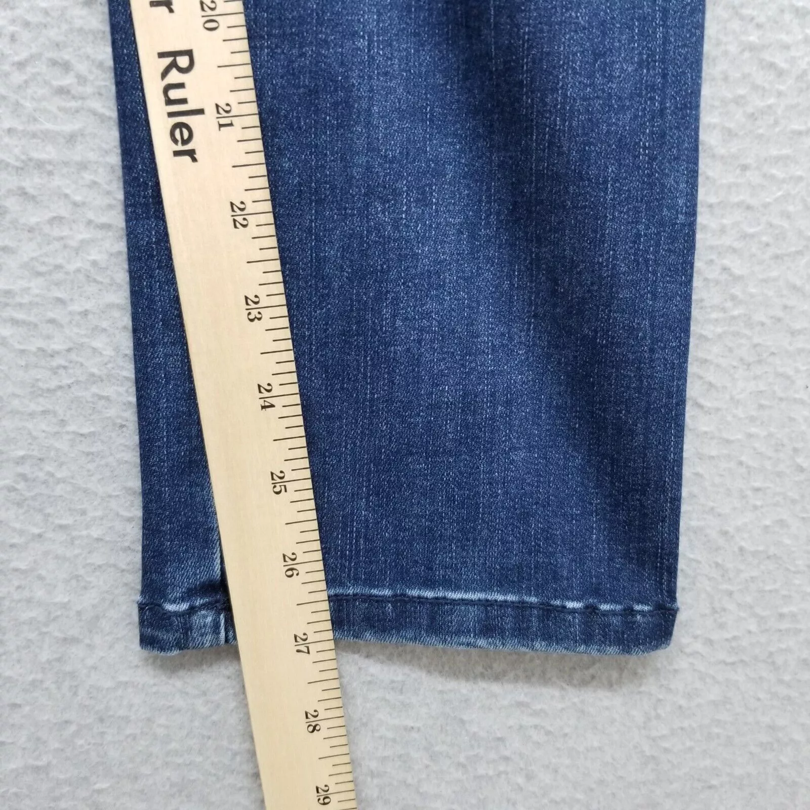 Chicos Jeans Womens 00 Blue 28x27 Stretch Ankle Multi
