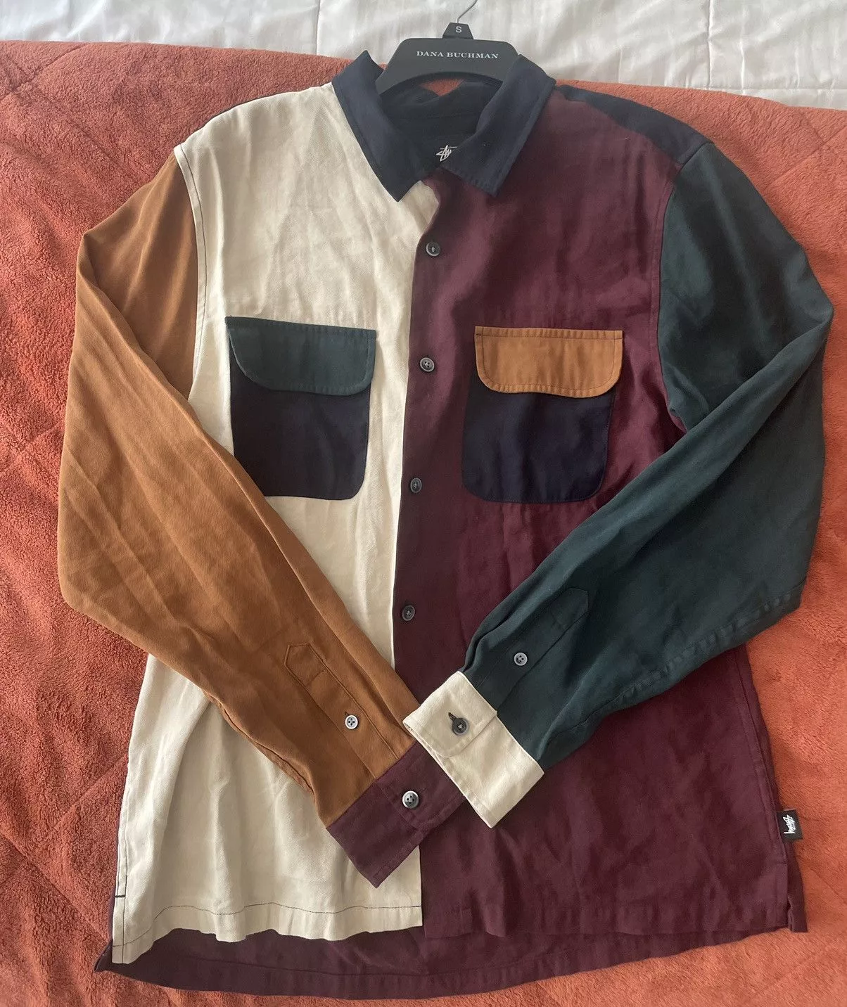 Stussy Shirts Button Ups Stussy Block Rayon Shirt size medium White