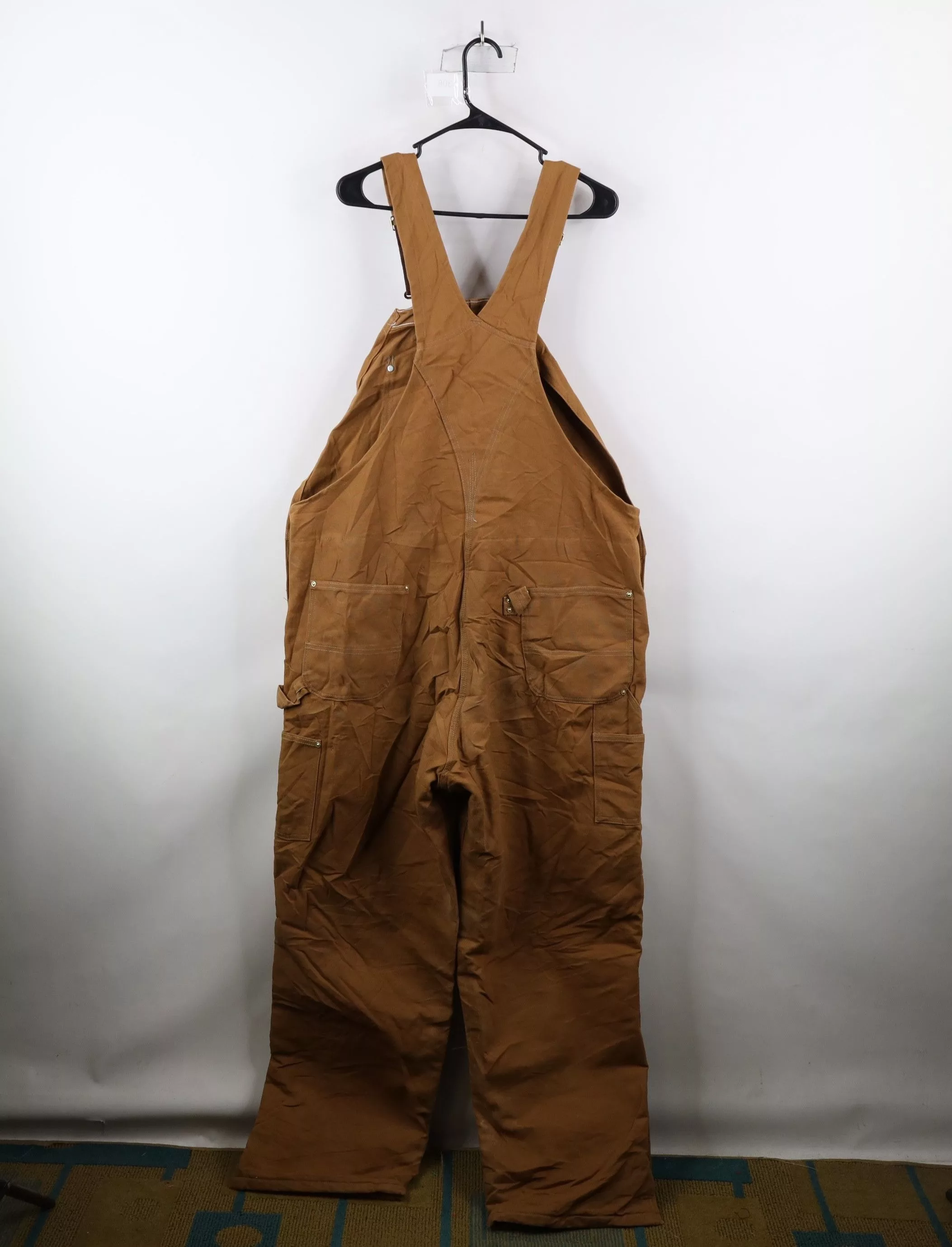 Carhartt Overalls Jumpsuits Carhartt × Vintage Vintage Y2K 2002 Carhartt Wide Leg Double Knee Overalls Brown