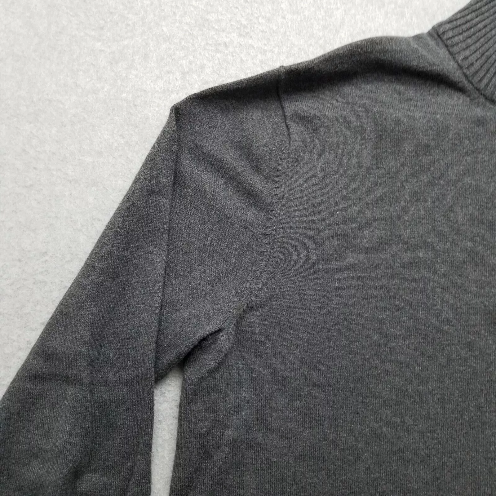 Eddie Bauer Sweaters Knitwear Eddie Bauer Eddie Bower Sweater Men Large Pullover Mock Neck Zip Gray