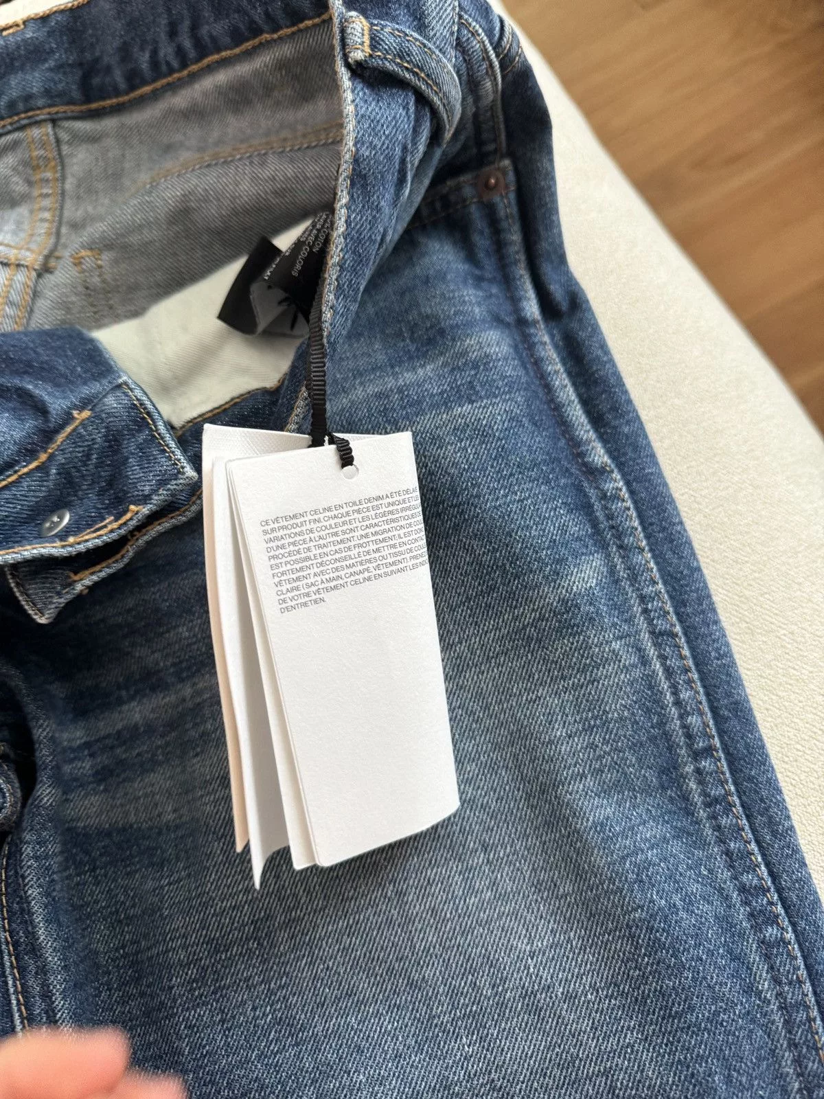 Celine Denim Celine Union wash jeans Blue