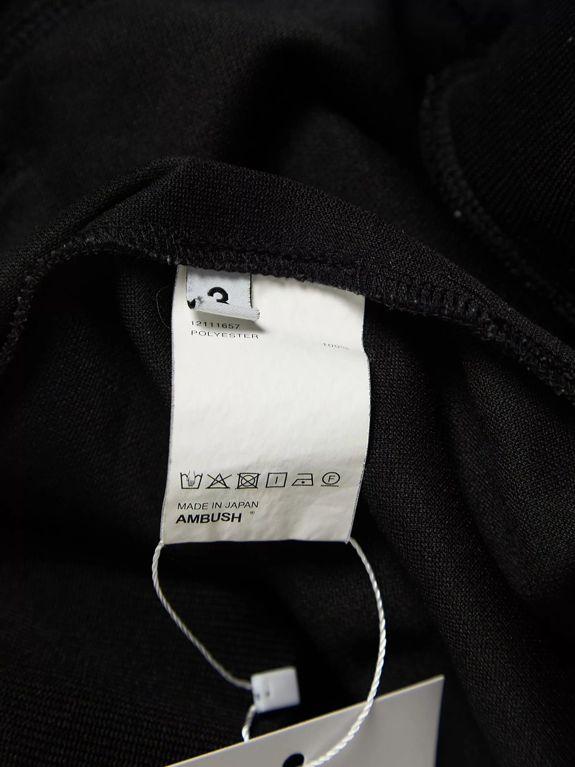 Ambush Design Parkas Ambush Design Black White Striped Polyester Zipped Jacket