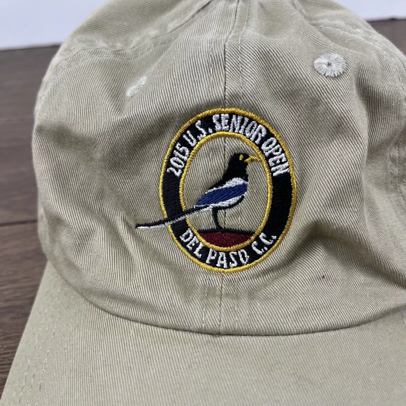 Other Hats Other 2015 US Senior Open Hat Del Paso CC Adjustable Hat Tan Hat A Brown