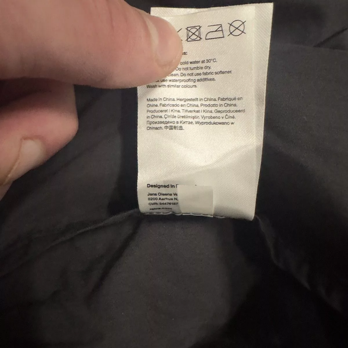 Rains Light Jackets Rains Woven Nylon Jacket Black