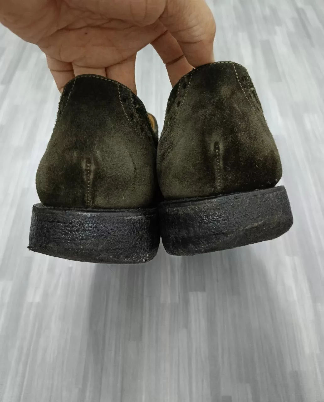 Leather Boots NEPCO FOOTWEAR SUEDE LEATHER Green