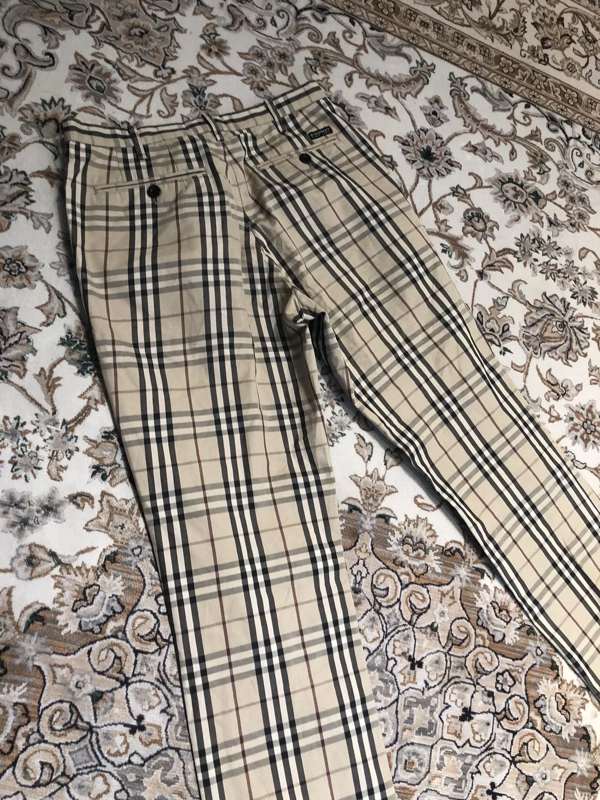 Burberry Casual Pants BURBERRY NOVA CHECK PANTS Beige