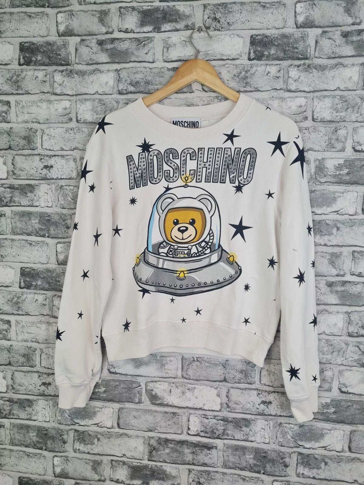 Moschino Sweaters Moschino Couture Sweatshirt Uk 10 White Space Bear Jumper