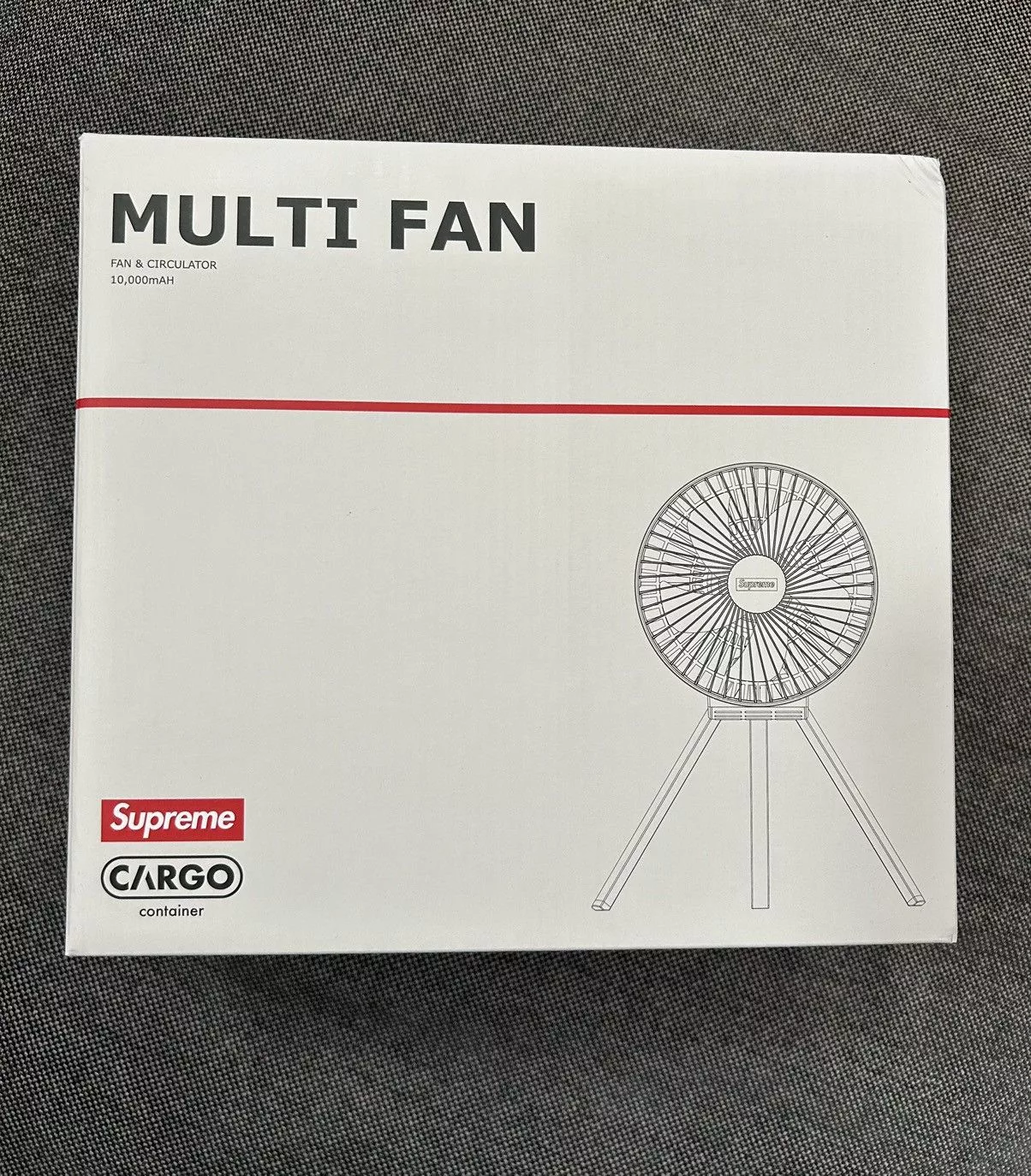 Supreme Supreme Supreme Cargo Container Electric Fan Red