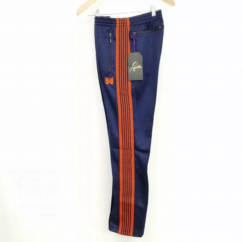 Needles Sweatpants Joggers Needles Sweat Pants Zip Pocket Tape Polyester Navy Blue