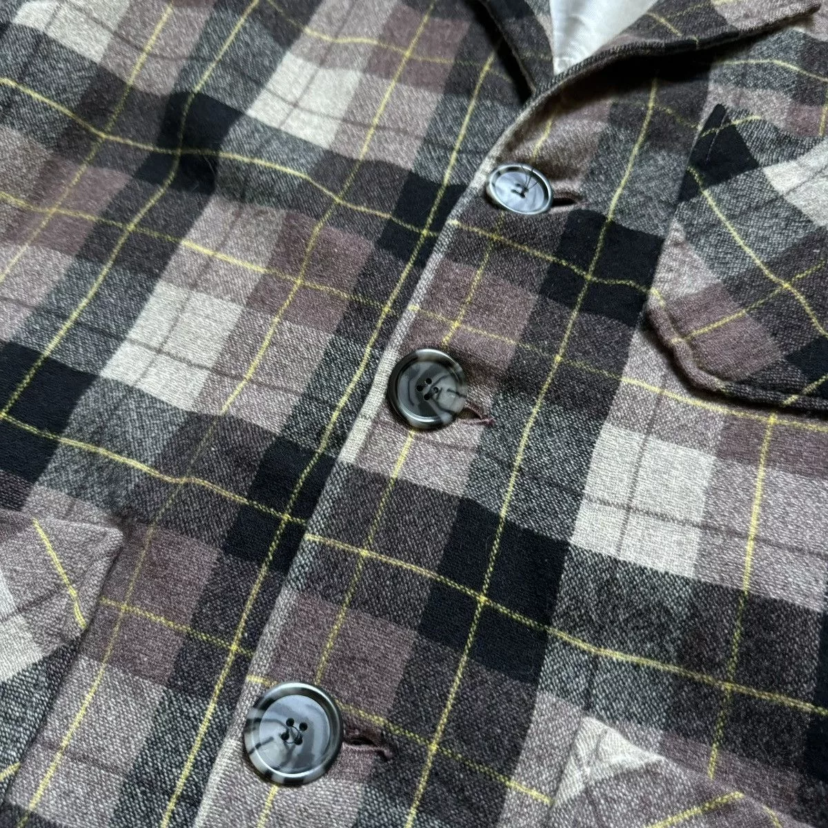 Vintage Shirts Button Ups Vintage Wool Flannel Brown