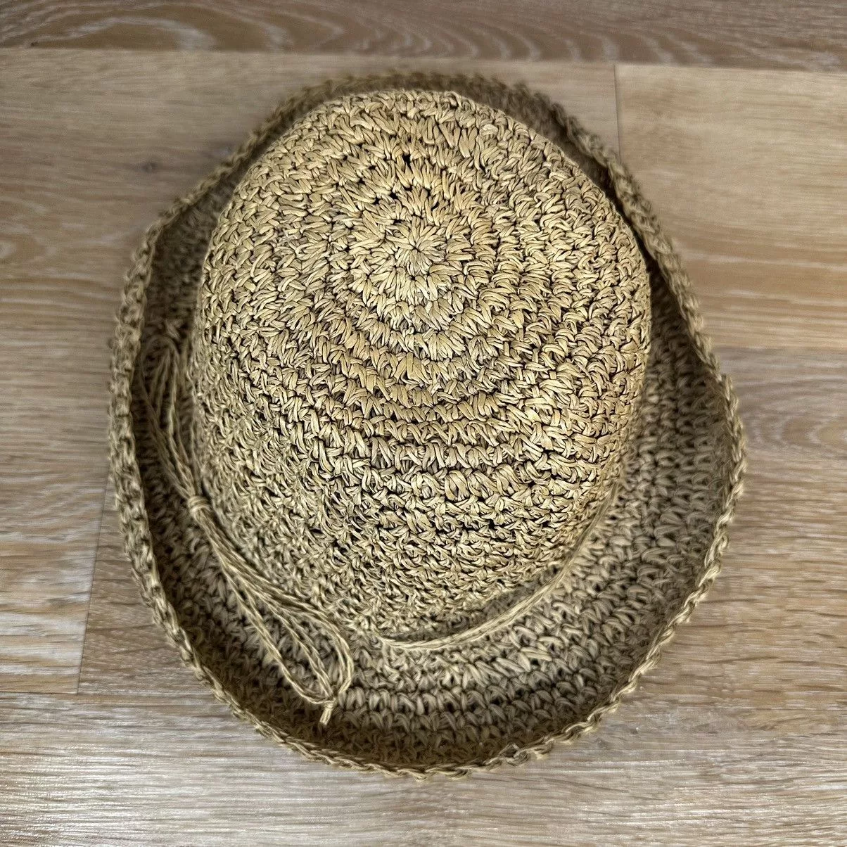Other Hats Other Scala Gal Straw Packable Summer Hat Brown