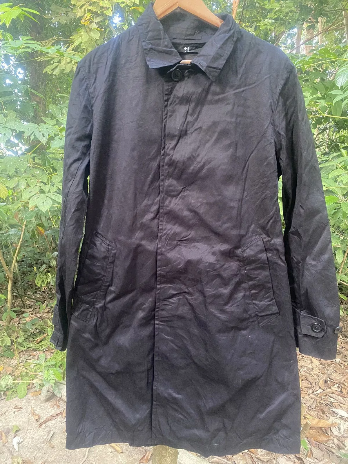 Jil Sander Jackets Jil Sander × Uniqlo JIL SANDER X UNIQLO TRENCH COAT Black