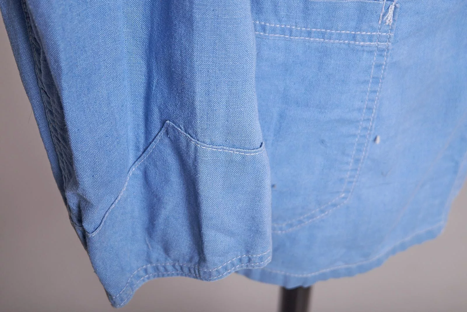 Vintage Light Jackets Vintage 1960s Light Blue Chore Jacket Shirt Workwear