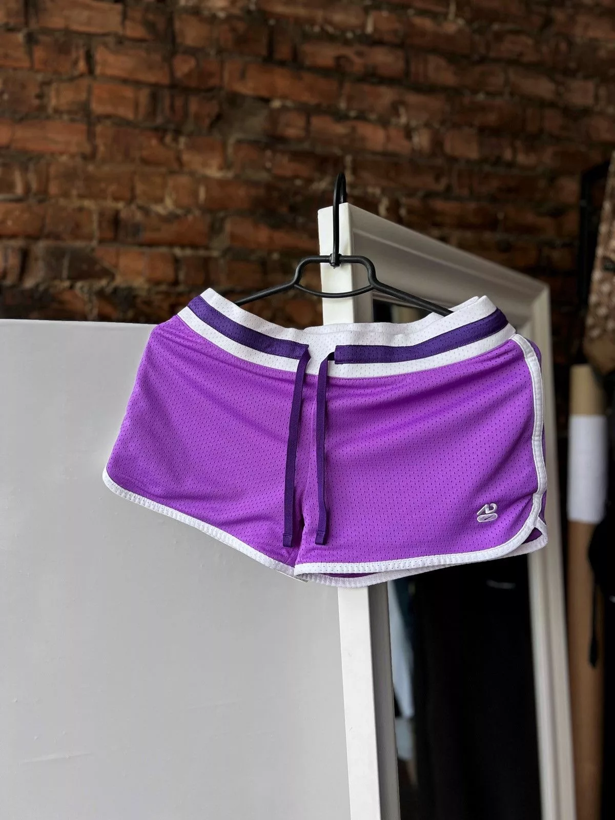 Nike Shorts Nike × Vintage Nike Vintage Women’s Purple Mini Varsity Shorts Logo Y2K Streetwear