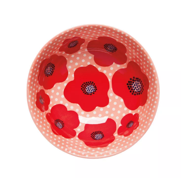 Poppy 6" Stamped Bowl