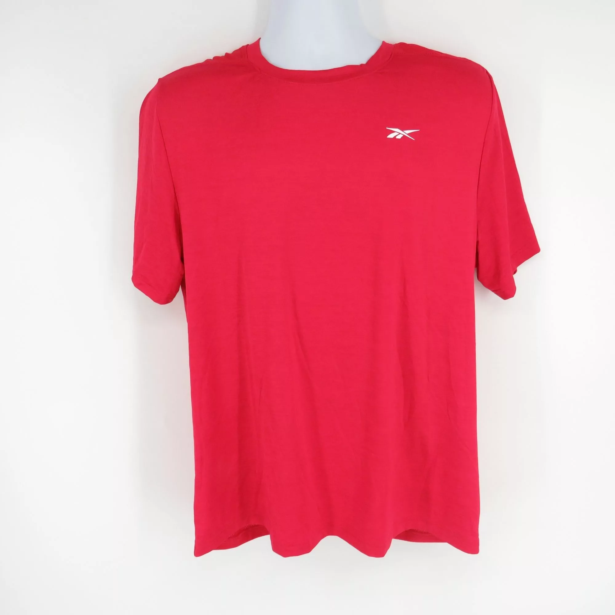 Reebok Short Sleeve T Shirts Reebok Men's Speedwick Tech Style Active Red T-Shirt Large N