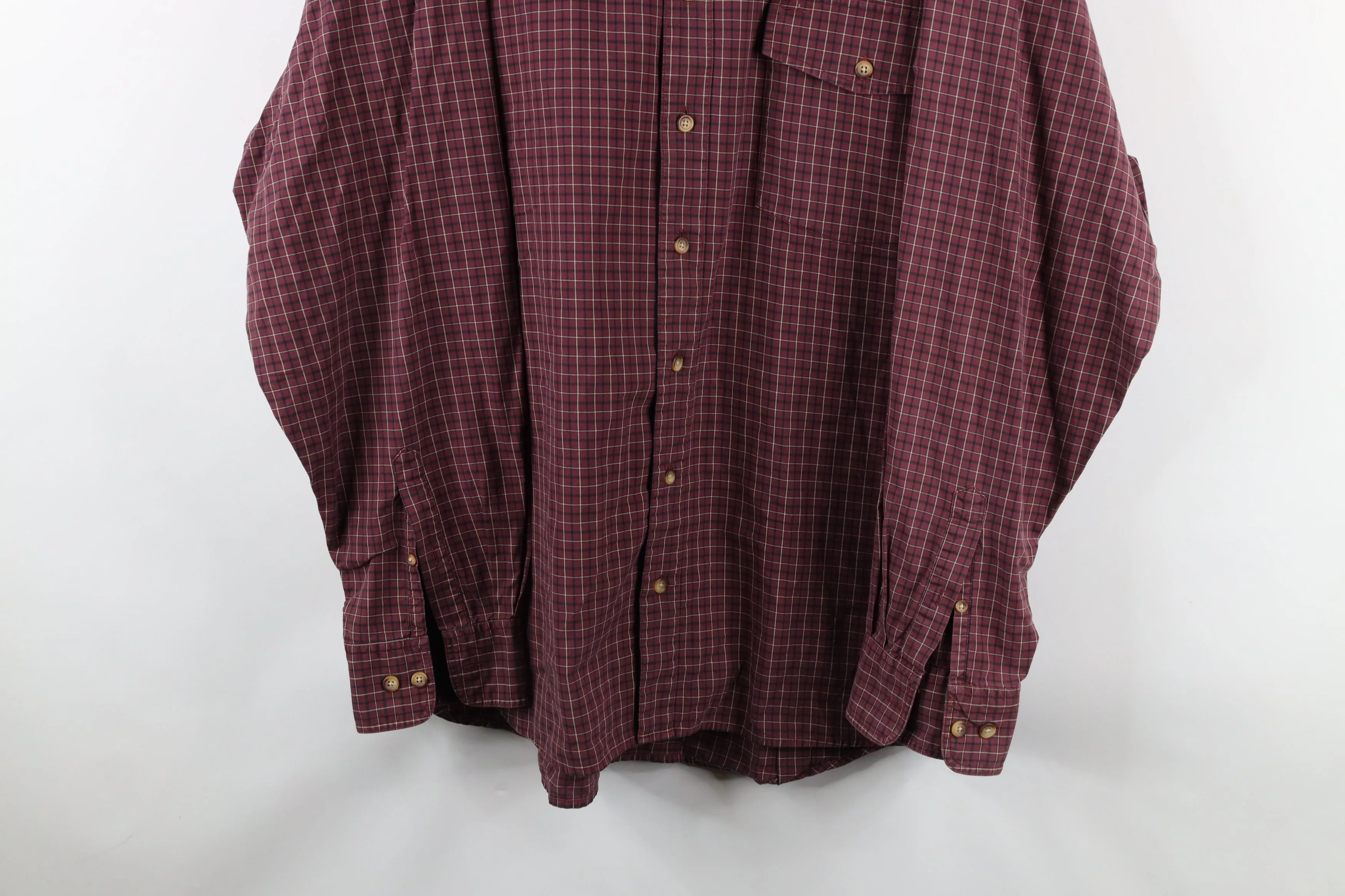 Cabelas Shirts Button Ups Cabelas × Vintage Vintage Cabelas Faded Collared Button Down Shirt Red Plaid