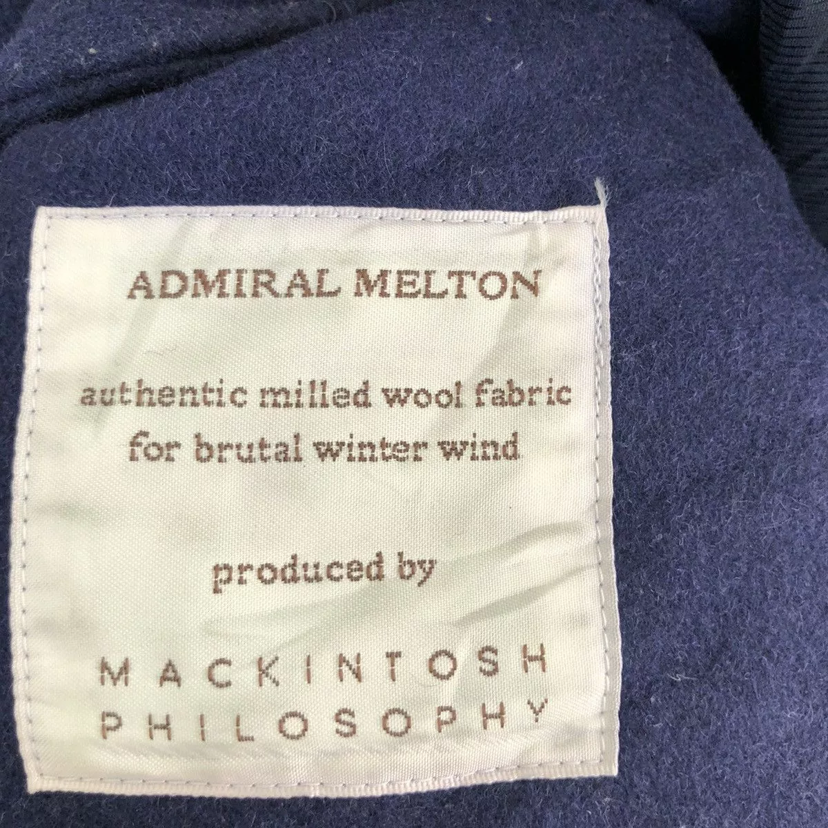 Mackintosh Heavy Coats MACKINTOSH PHILOSOPHY ADMIRAL MELTON WOOL JACKET Blue