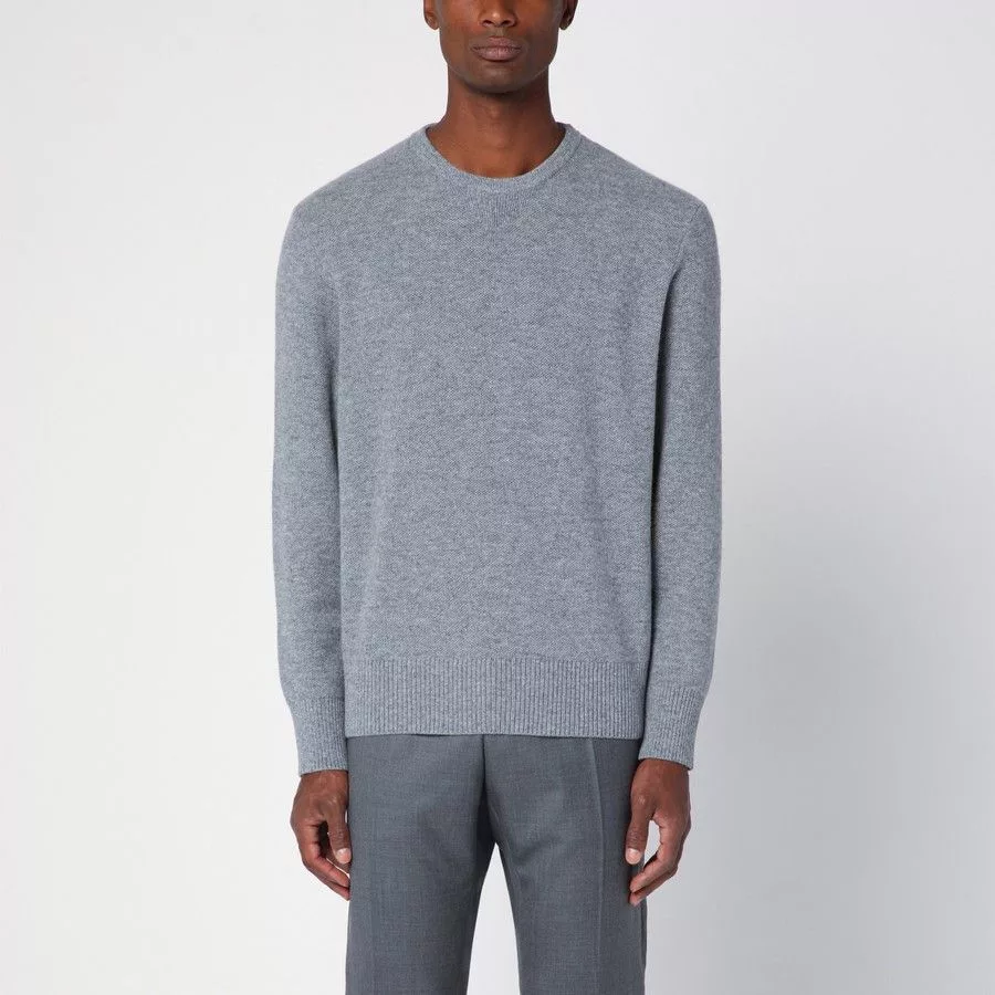 Thom Browne Sweaters Knitwear Thom Browne o1d2blof0724 Wool Sweaters in Grey Gray