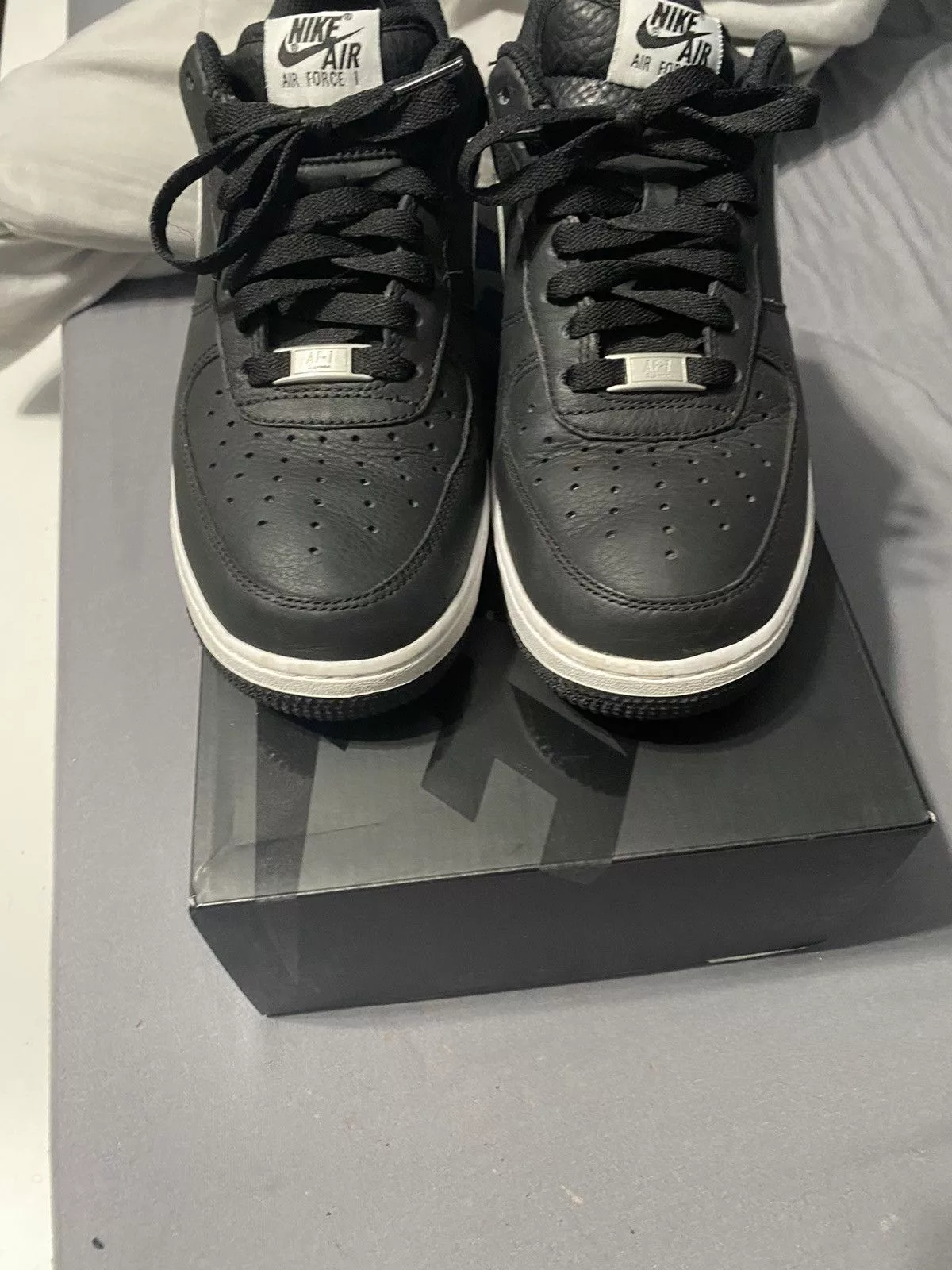 Comme des Garcons Low Top Sneakers Comme des Garcons × Nike × Supreme Split Air Force 1 Low Black 2018 cdg x supreme