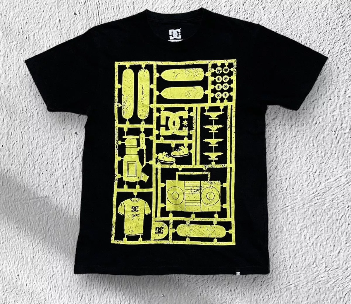 DC Short Sleeve T Shirts DC Full Print Short Sleeve Tshirt Black Streetwear