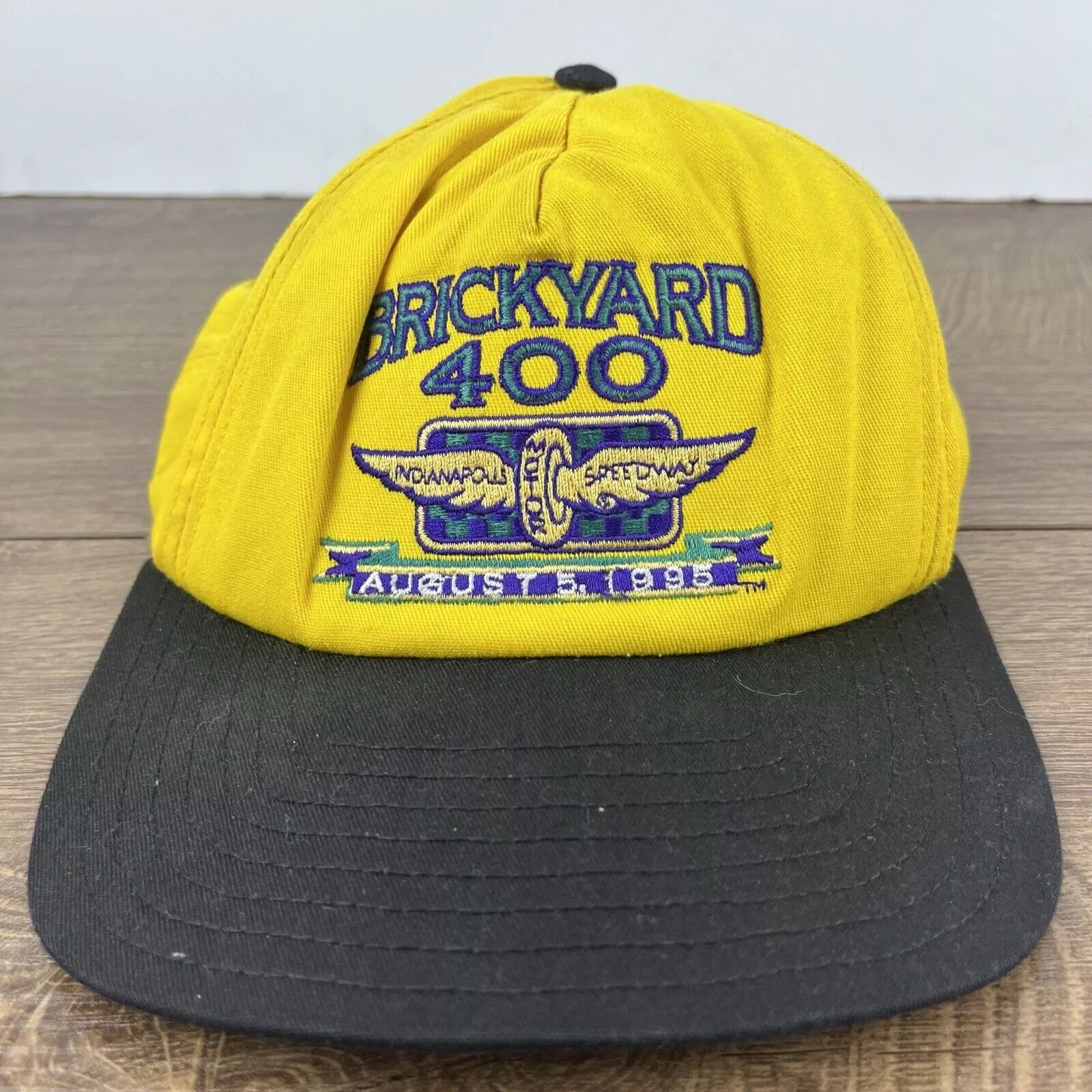 Other Hats Other Brickyard 400 Hat 1995 Hat Yellow Cap Adjustable Yellow Adul