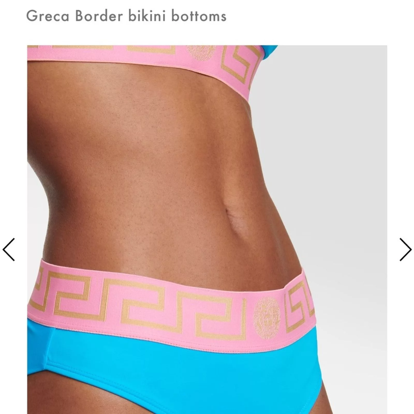 Versace Maxi Skirts NWT Versace Greco SET blue & pink bikini swim - both size 5
