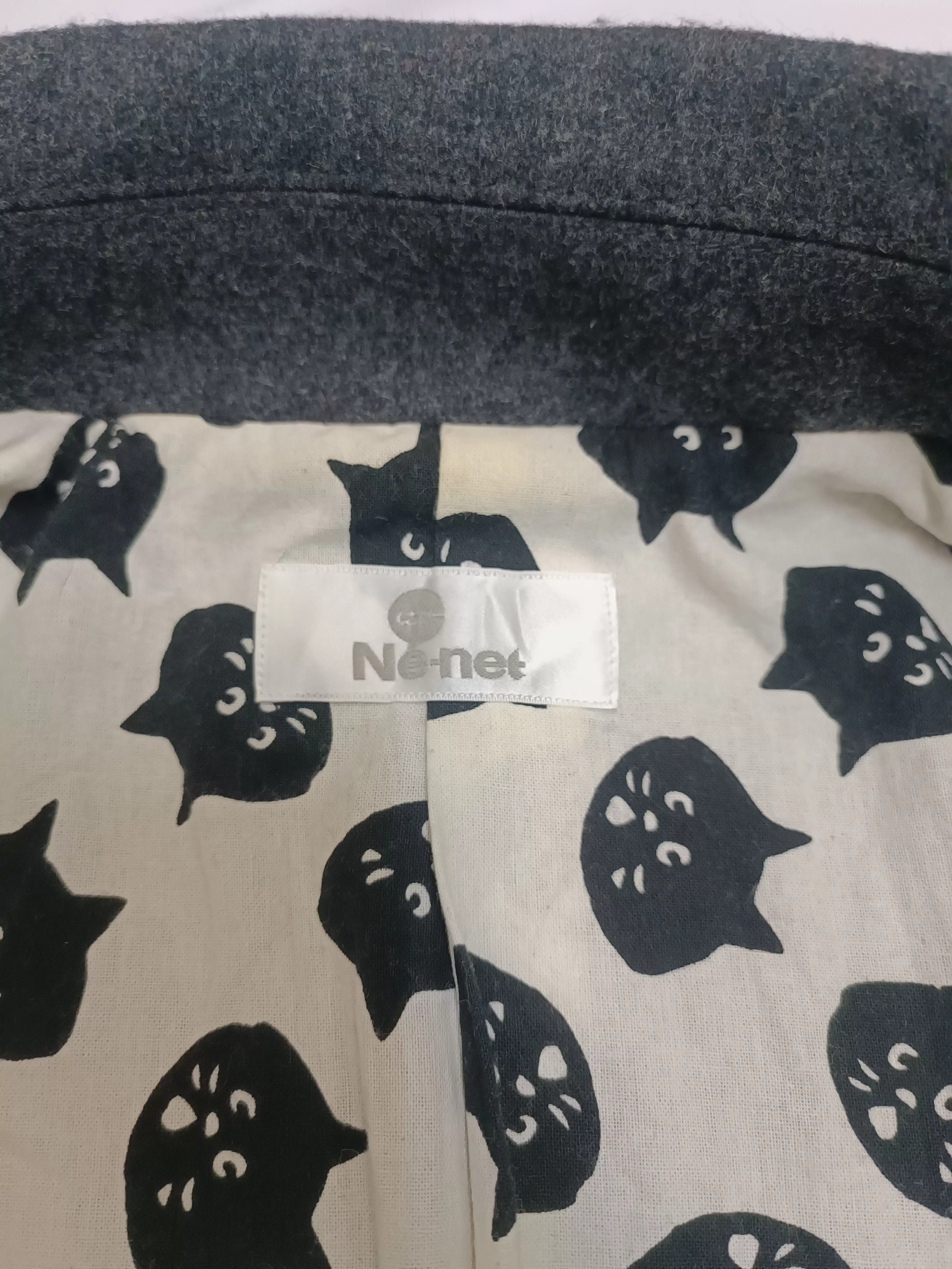 Ne-Net Jackets Ne-net Wool Blazer Jacket Gray