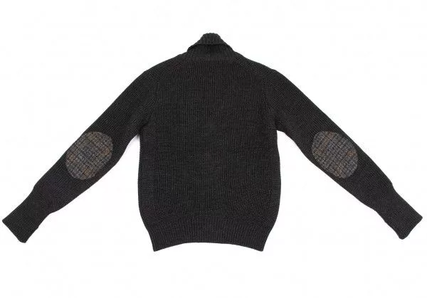 Junya Watanabe Light Jackets Junya Watanabe Jacket Elbow Patch Wool Knit Black