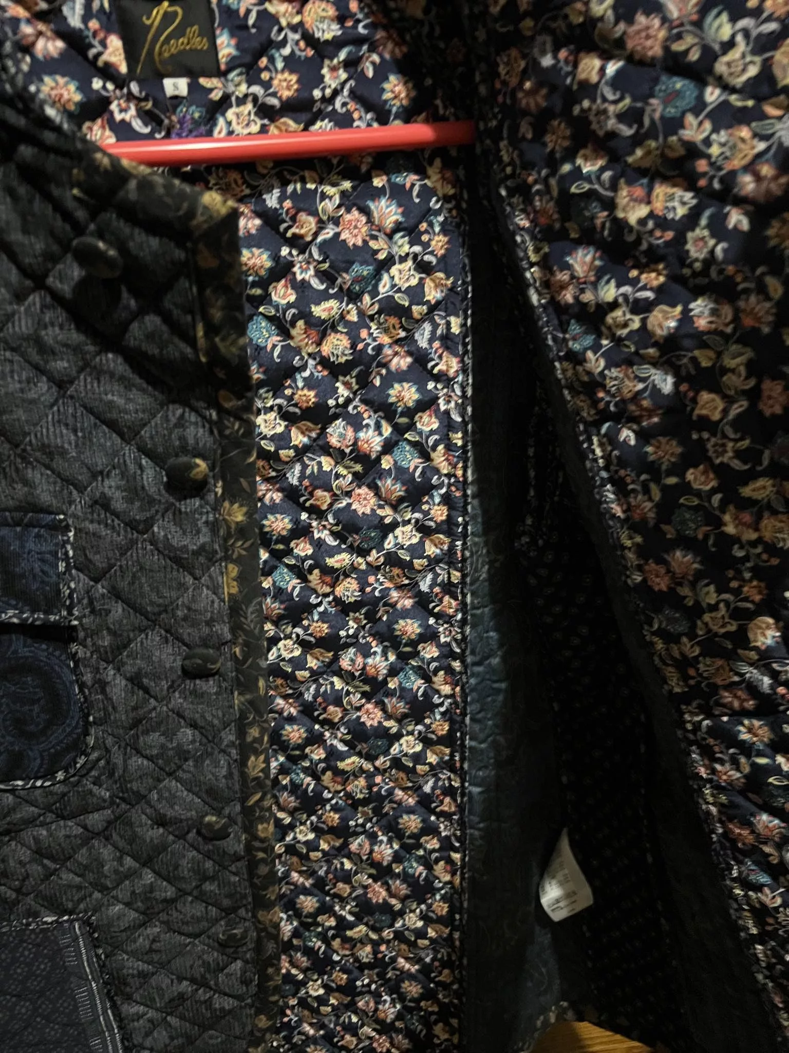 Needles Light Jackets Needles Stitch Quilt Chore Jacket Blue