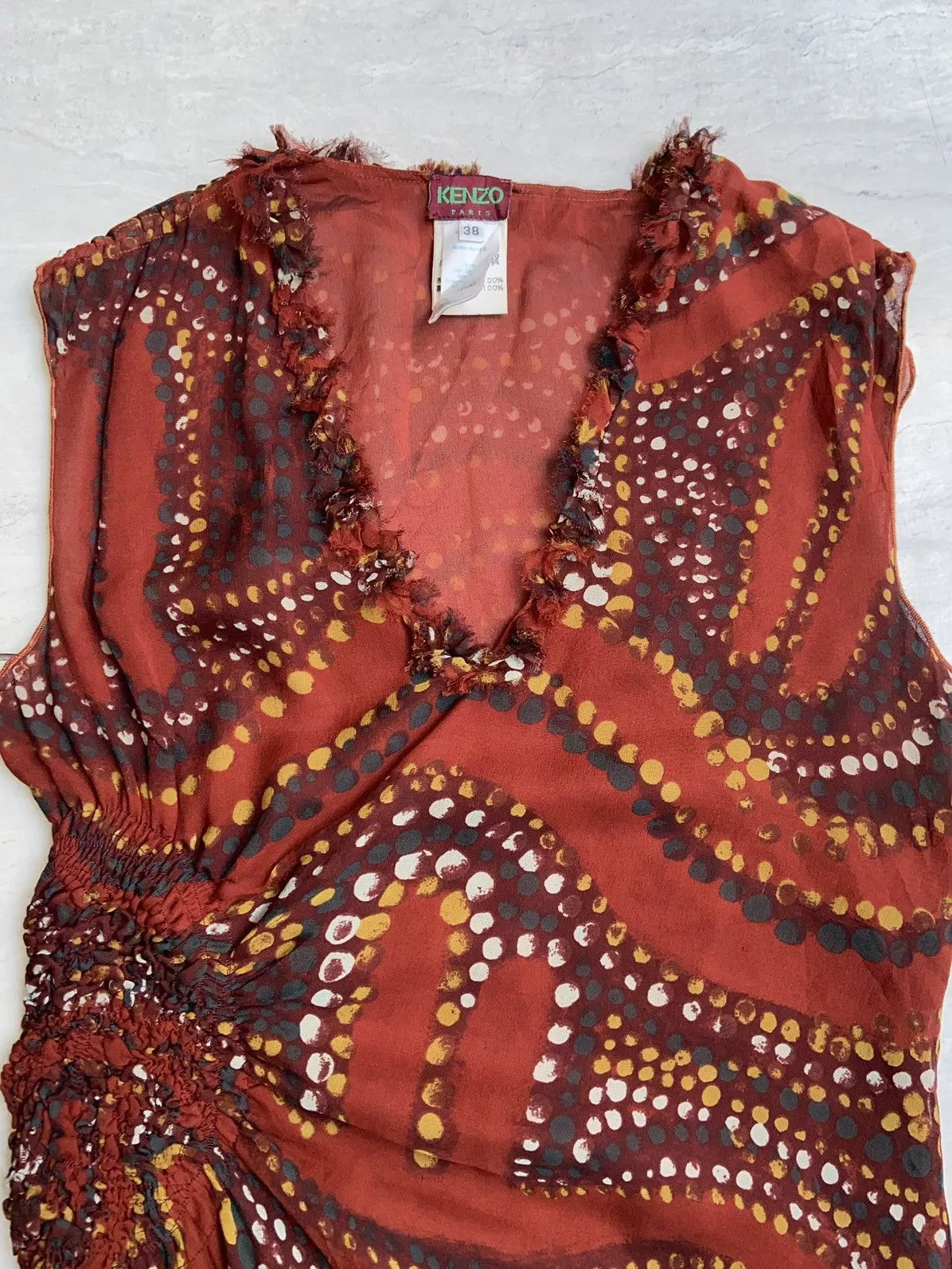Kenzo Midi Dresses KENZO PARIS Patterned Midi Dress Red