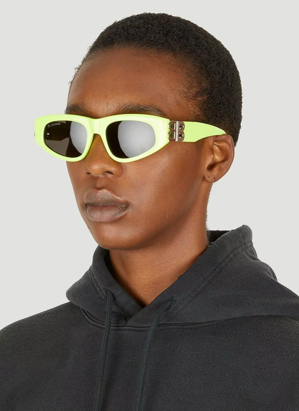Balenciaga Sunglasses NEW BALENCIAGA BB0095S 007 GEOMETRIC YELLOW UNISEX SUNGLASSE