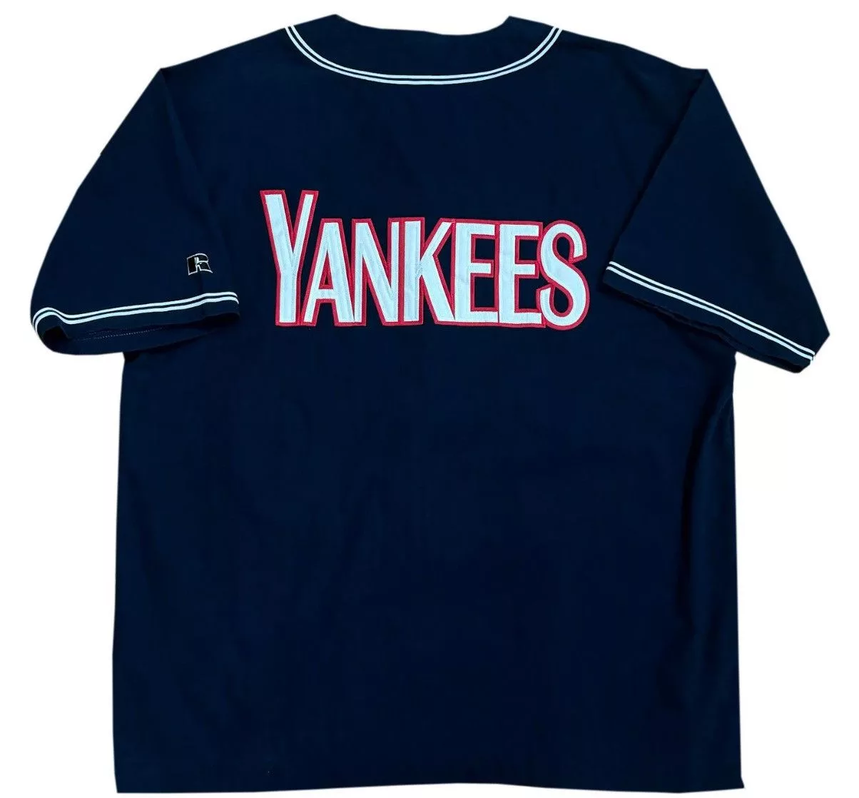 Russell Athletic Jerseys Vintage Russell Athletic New York Yankees Full Zip Jersey XL Blue