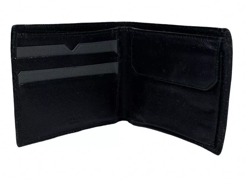 Prada Wallets Prada Saffiano Leather Bifold Wallet Black
