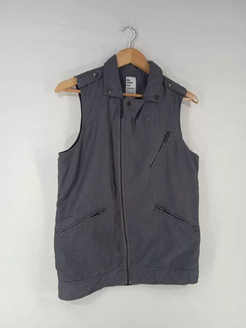 semanticdesign Vests semanticdesign Very Rare Semantic Design Vest Punk Design Multi Avant-Garde