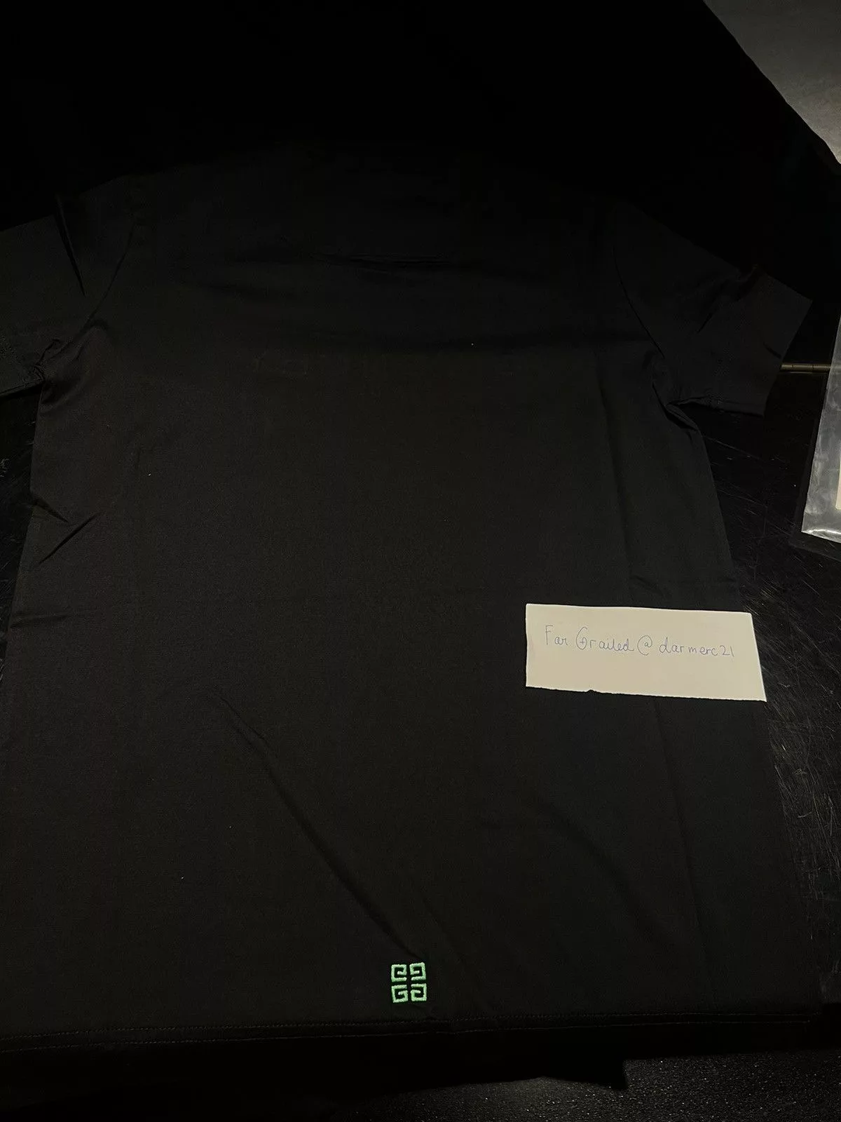 Givenchy Short Sleeve T Shirts Givenchy Rainbow Logo Embroidered Tee Black