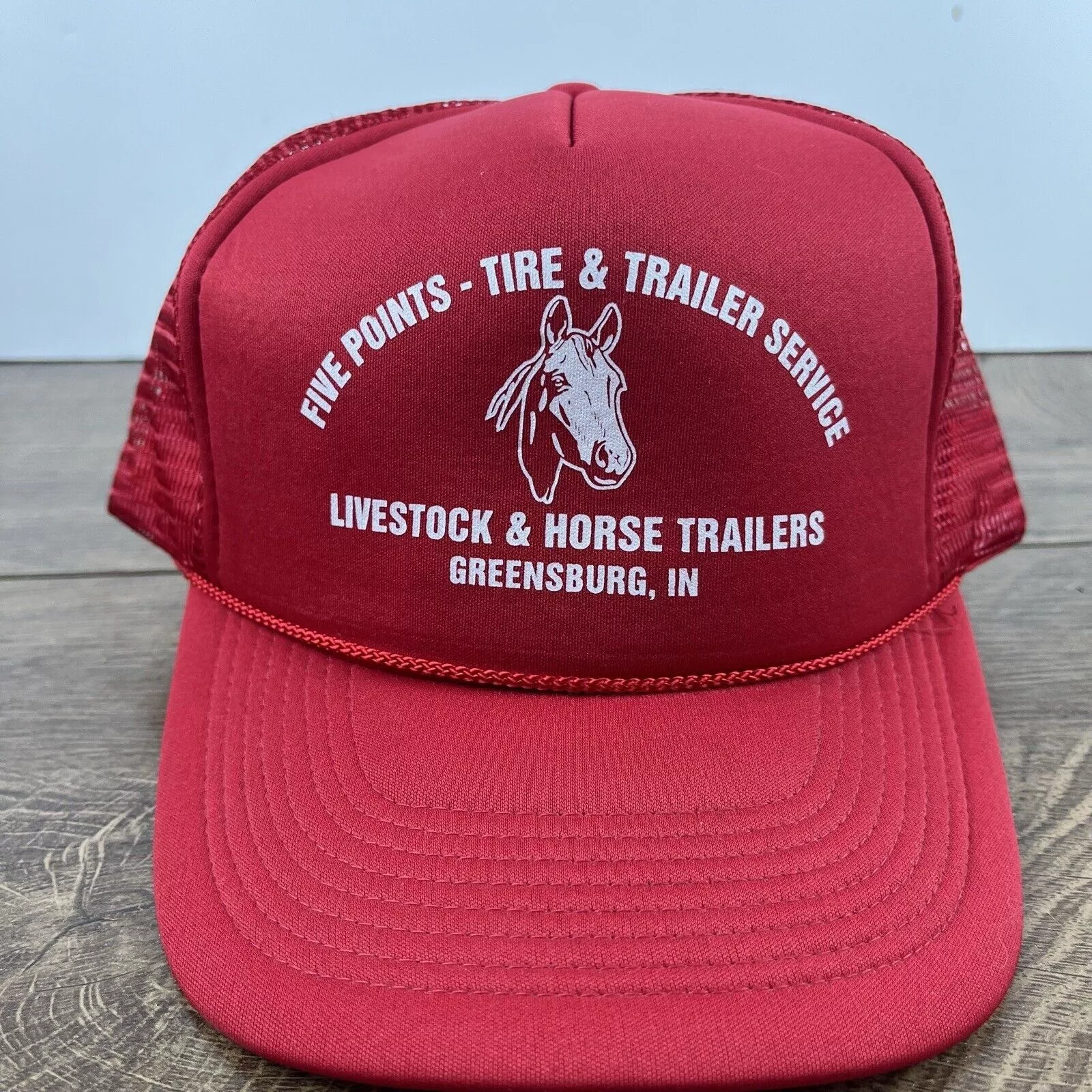 Other Hats Other Five Points Tire Trailer Hat Livestock Horse Adjustable Hat Red