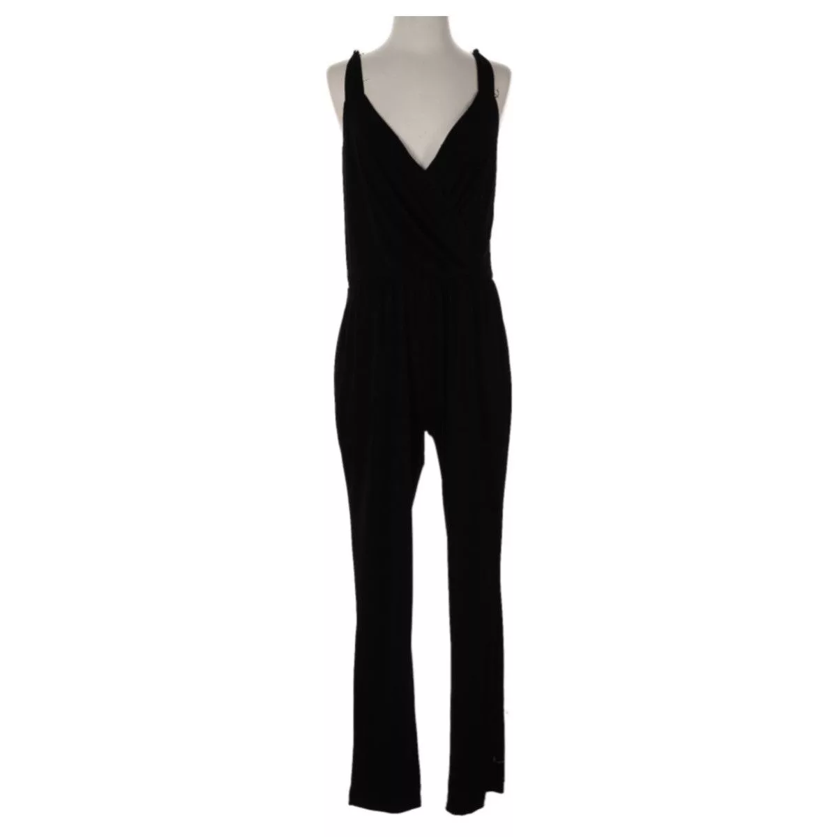 Jennifer Lopez Jumpsuits Jennifer Lopez JLO, Solid Racerback, Full Length, Sleeveless Jumpsuit Black