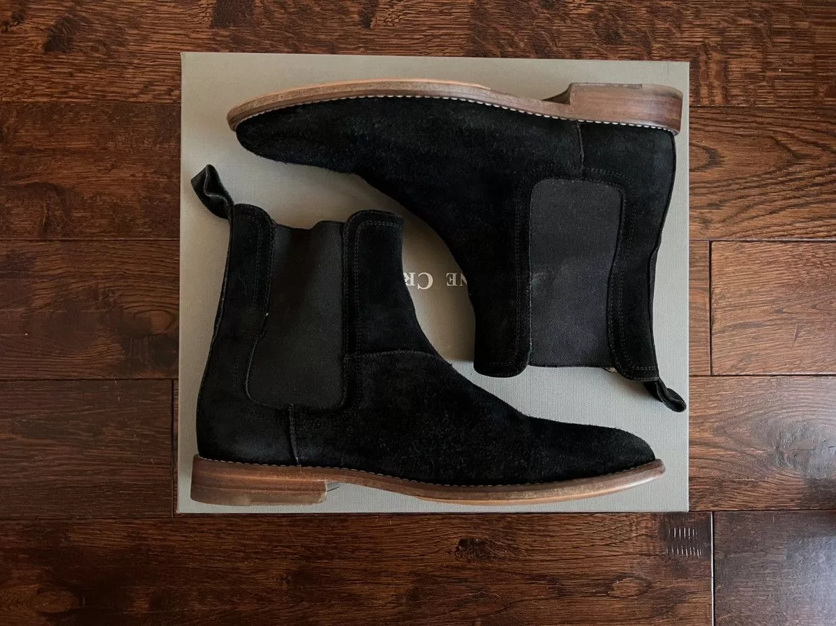 Represent Clo. Boots Represent Clo. Represent Black Suede Chelsea Boot